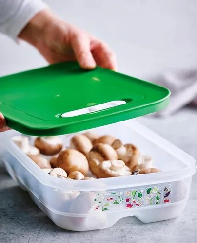 Vista 3 de Tupperware Fridgesmart - Contenedor mediano, transparente con sello de gaulteria