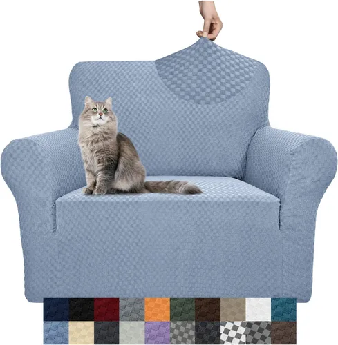Vista 76 de YEMYHOM - Funda para sofá con diseño de jacquard, funda de gran elasticidad para sala de estar, funda de sillón a prueba de perros y gatos