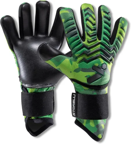 Vista 12 de Guantes de portero Storelli Electric, protección de mano de alto impacto con 5 espinas de dedo extraíbles y correa de muñeca