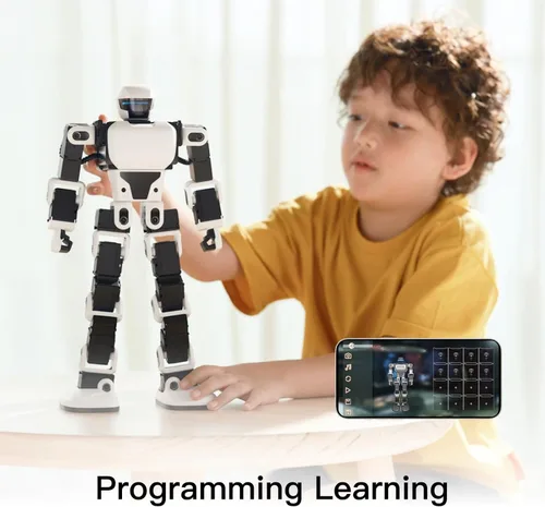 Vista 4 de Robosen Interstellar Scout K1 el mejor regalo de robot para niños y entusiastas de la tecnología, con control de voz, 17 servomotores e integración