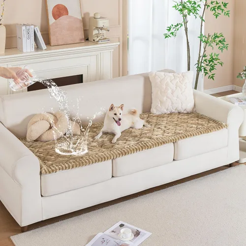 Vista 9 de PuTian Funda de sofá 100% impermeable para perros, lavable, antideslizante, protector de sofá, apto para mascotas, para sofás y sofás, 27.6 x 59