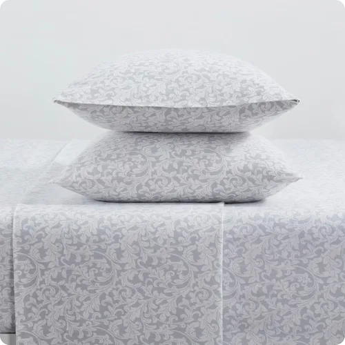 Vista 11 de Tahari Home - Sábanas matrimoniales, ropa de cama de franela de algodón de 4 piezas con fundas de almohada a juego, cepilladas para mayor suavidad