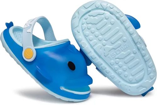 Vista 4 de LCKSDP Kids Girls Boys Cute Dophin Slides Sandals With Flash Light Up