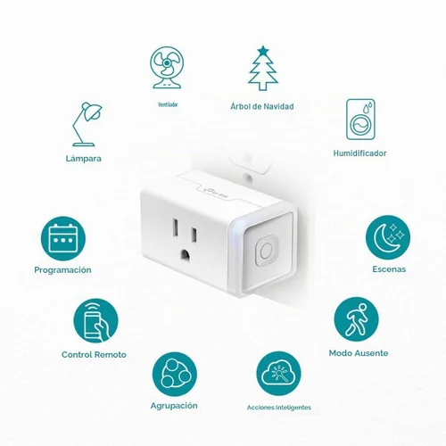 Vista 3 de Kasa - Enchufe inteligente de TP-Link, toma Wi-Fi para el hogar inteligente funciona con Alexa, Echo, Google Home e IFTTT, no requiere concentrador