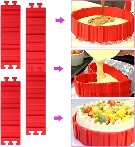 Vista 4 de Woohome 12 moldes de silicona para tartas, herramientas mágicas para hornear serpientes, moldes para tartas, serpientes, moldes para hornear