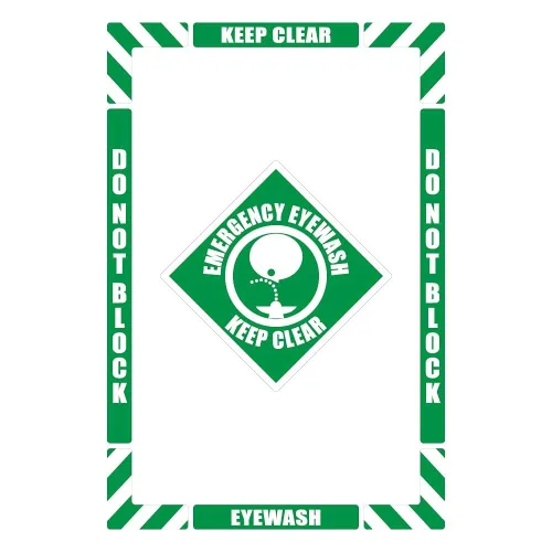 Vista 3 de NMC WFKSM01 - Kit de marcado de emergencia, con superficie antideslizante texturizada, configurable