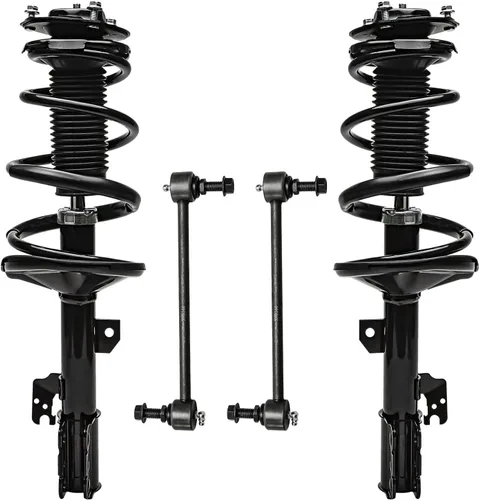 Detroit Axle - Kit de 4 puntales delanteros para Toyota Highlander 2001 2002 2003, estabilizador, barra estabilizadora, enlaces finales, puntales y