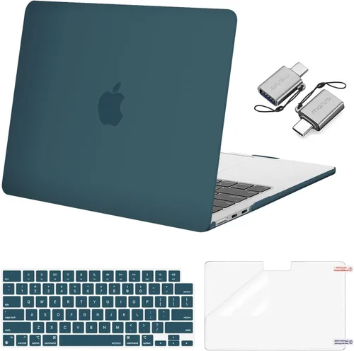 Vista 35 de Mosiso Funda para MacBook Air de 13 y 13.6 pulgadas, 2024, 2023 y 2022, M3 A3113, M2 A2681, Touch ID, carcasa rígida, cubierta de teclado, protector