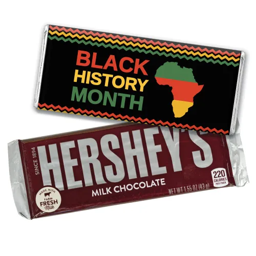 Vista 9 de Barras y envoltorios de chocolate personalizados de 12 quilates del mes de la historia negra (paquete de 12), no requiere montaje