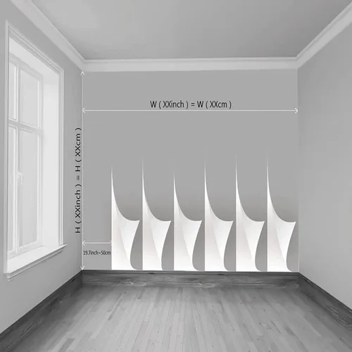 Vista 5 de Calcomanías de pared de nieve antártica, calcomanías de pared de pingüinos, murales de pared extraíbles, decoración de pared para dormitorio