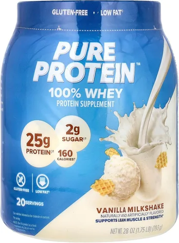 Vista 7 de Proteína en polvo 100 % whey, 1.75 libras, Pure Protein, 1, 1