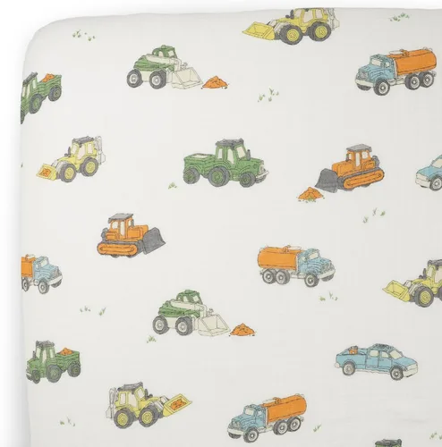 Vista 22 de Little Unicorn Sábana de cuna prémium Tela de muselina transpirable y súper suave (Adobe Checker)