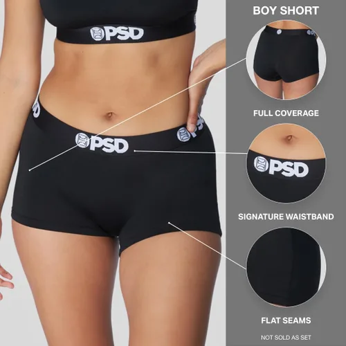 Vista 6 de PSD Women's Cartoon Network Boy Shorts - Full Coverage Women's Underwear featuring Powerpuff Girls & Dexter