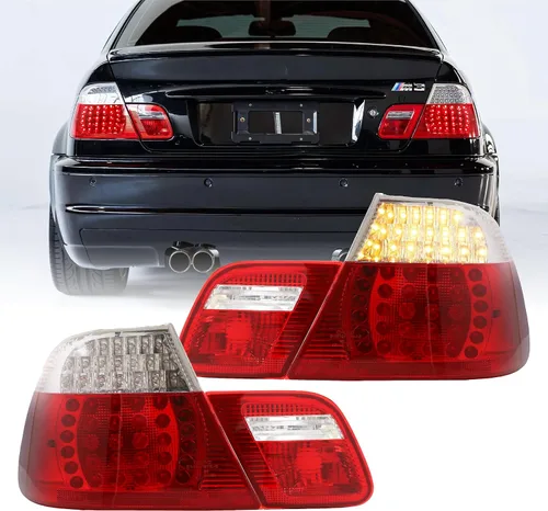 Vista 10 de 00-03 E46 2D Luces Traseras - Actualización LED Ahumado de Estilo Europeo Juego de Lámparas Traseras (Izquierda + Derecha, Interior + Exterior)