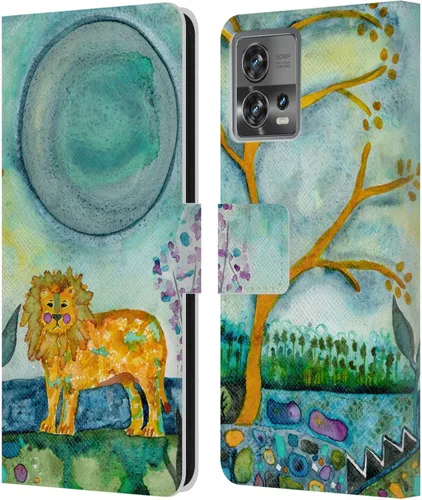 Vista 9 de Head Case Designs Officially Licensed Wyanne Quiet Creative Animals 2 Leather Book Wallet Case Cover Compatible with Motorola Moto Edge 30 Fusion