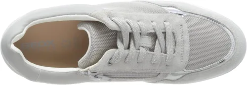 Vista 5 de Geox D Ilde A - Tenis de gamuza para mujer, gris, 8