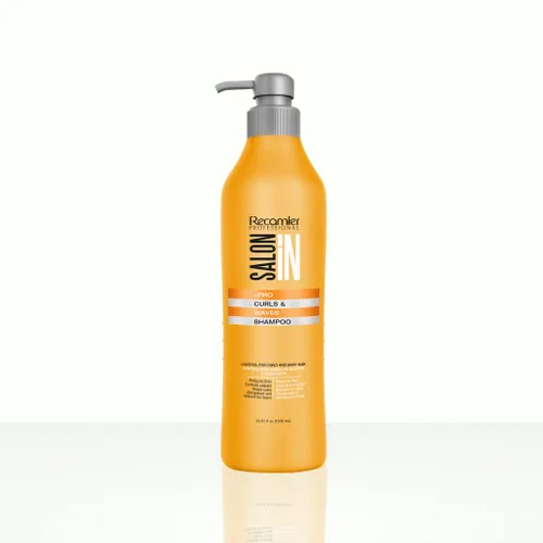Salon In by Recamier Champú + Acondicionador - Tratamiento hidratante y definidor de rizos con queratina para cabello rizado