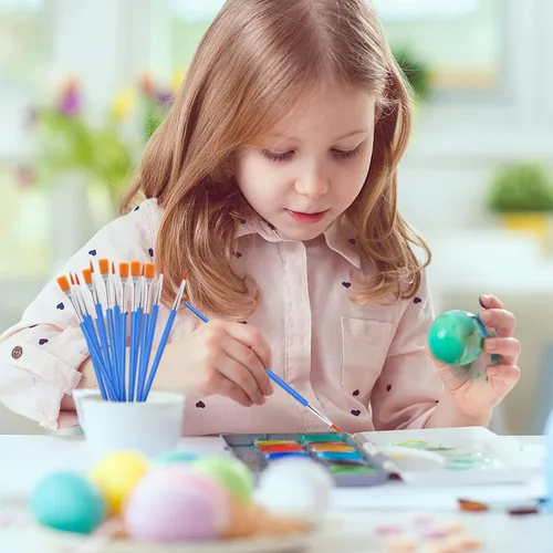 Vista 5 de UPINS 30 pinceles de pintura, pincel pequeño a granel para pintura de detalles