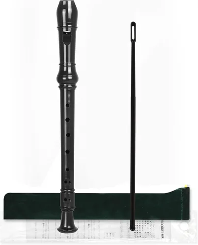 Vista 13 de Mr.Power Flauta Dulce Soprano Estilo Alemán Clave de Do, Flautas Dulces de Regalo para Principiantes, Práctica, Educación, Actuación, Interpretación