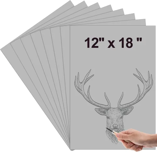 Vista 14 de Yeaqee 8 Piezas Bloque de Linóleo Goma para Tallar Bloques de Linograbado Blandos Hojas Grandes de Linóleo Sin Montar Placas de Lino para Grabado