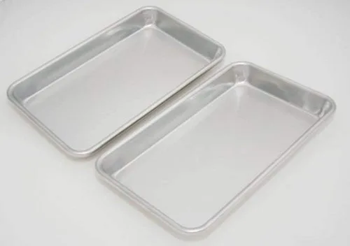 Mini bandejas, Paquete de 2, Aluminio