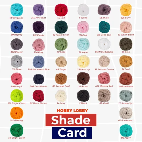 Vista 5 de I Love This - Hilo mediano de algodón para ganchillo y tejer, madeja de hilo suave, 180 yardas de hilo 100% algodón para tejer mantas, sombreros