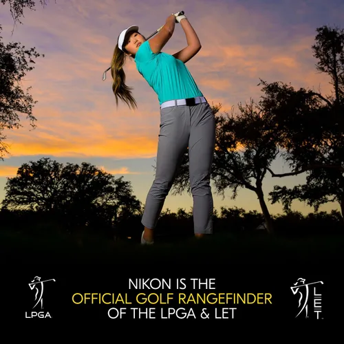 Vista 6 de Nikon COOLSHOT PROII Telémetro de golf estabilizado Telémetro láser impermeable y estabilizado con pendiente, pantalla OLED Modelo oficial Nikon