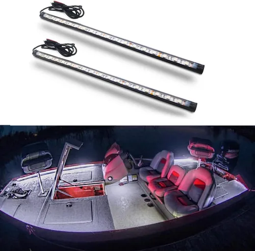 Vista 12 de Boaton Luces de navegación LED para barco marino, luces de pesca nocturna, sin taladrar, luces de arco para cubierta, luces de cortesía, luces