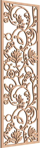 Vista 158 de Ekena Millwork WALW10X25X0250CAPCH Paneles de pared de madera con calado decorativo caspio, 9 3/8 pulgadas de ancho x 24 3/8 pulgadas de alto, cereza