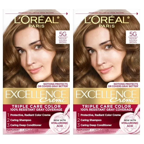 Vista 26 de L'Oreal Paris Excellence Crème - Tinte permanente para el cabello, color de cabello de triple cuidado, complejo Pro-Keratina para una cobertura