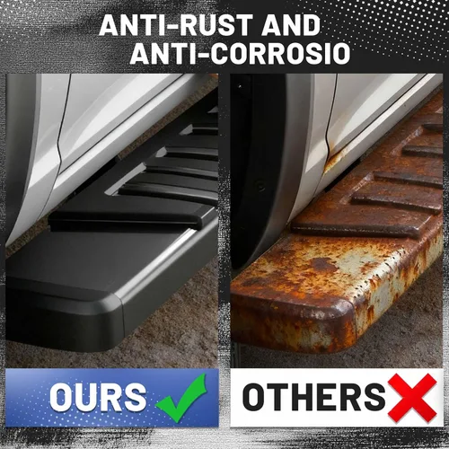 Vista 4 de PZ - Estribos de 6 pulgadas compatibles con Dodge Ram 1500 Crew Cab 2009 - 2018 (incluye 2019 - 2024 1500 Classic), Ram 2500 3500 2010 - 2024