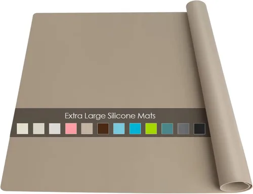 Vista 26 de Tapetes de silicona de grado alimenticio para encimera de cocina, tapete protector de encimera, resistente al calor, tapete para freidora de aire