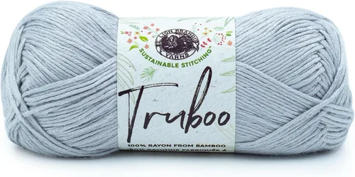 Vista 62 de Lion Brand Yarn Truboo Yarn, Azul (1 madeja)