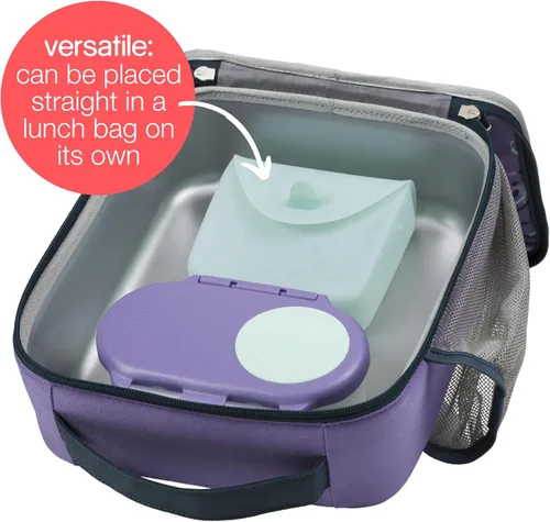 Vista 6 de b.box NUEVO Bolsillo de Silicona para Sándwich Bolsa de Silicona Reutilizable, Divisor de Caja Bento Cabe en la Lonchera Apto para Microondas