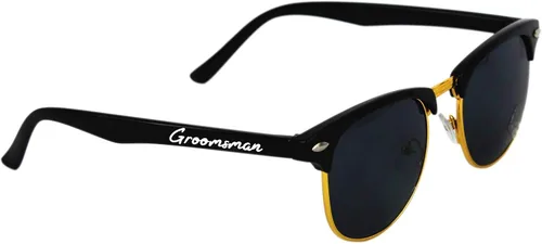 Vista 6 de LADY&HOME Gafas de sol de boda para despedida de soltero, 7 piezas para novio, padrino de boda, regalos de boda (Clubmaster)