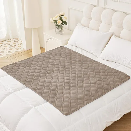 Vista 64 de Smiry Funda impermeable para cama de mascota, suave y lavable, para cama, sofá, reversible, perros pequeños, medianos, grandes, gatos, diseño