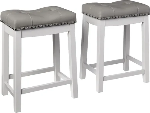 Vista 49 de Angel Line Cambridge - Taburete acolchado con cojín