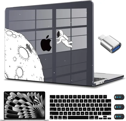 Vista 9 de CISSOOK Funda compatible con MacBook Air de 15 pulgadas 2023 2024 2025 2026 versión M5 A3448 M4 A3241 M3 A3114 M2 A2941, carcasa rígida de plástico