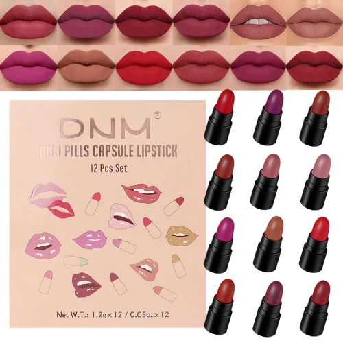 Vista 27 de FAFAMOON - Tintes de tinte labial líquido mate rojo malva intenso, tinte de labios de larga duración, resistente al agua para mujeres, tintes