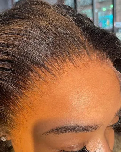 Vista 28 de BEEOS Frontal de Encaje HD de 13 x 4 pulgadas Solamente, cabello humano virgen lacio de color rubio 613, línea de cabello prearrancado de 0.10mm