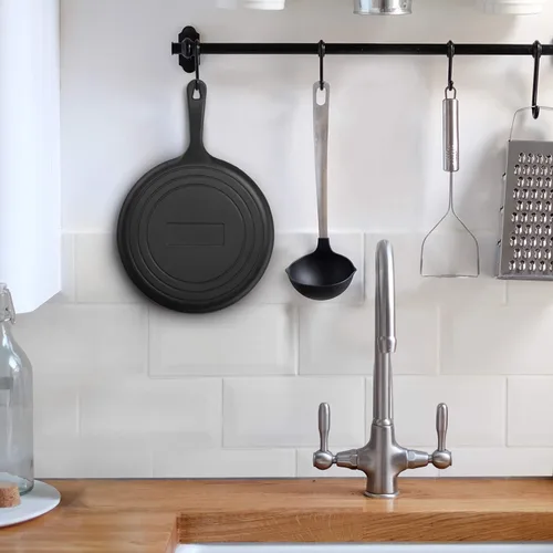 Vista 3 de Commercial CHEF Plancha Redonda de Hierro Fundido Pre-Sazonada de 10.5 Pulgadas