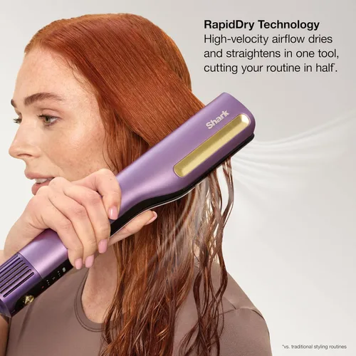 Vista 7 de Shark SilkiPro™ Straight Plancha de cabello húmedo a seco + secador rápido 3 peines intercambiables Secado ultrarrápido Sin daños por calor