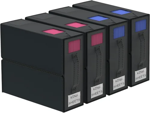 Aokeyee Organizadores y almacenamiento para sábanas de cama 4 unidades (Tamaño Queen o King), Cubos organizadores plegables para armario y