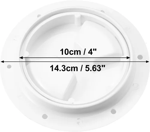 Vista 6 de X AUTOHAUX Placa de cubierta de inspección de barco de 4 pulgadas, escotilla de inspección redonda marina con cubierta desmontable, hermética al