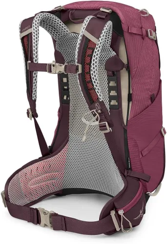 Vista 6 de Osprey Sirrus 24L Mochila de senderismo para mujer, Púrpura Elderberry/Chiru Tan