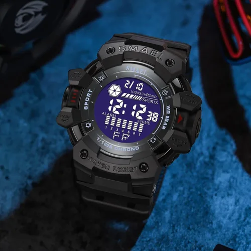 Vista 8 de 8050 Digital Watch for Men Modern Style and Multifunctional Features Wirst Watch for Men's Fashion and Functionality