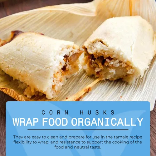 Vista 6 de Quintal Mx Cáscara de maíz prémium (25 piezas) – Cáscara de maíz mexicana seca naturalmente – Cáscara de maíz para envoltorios de tamales