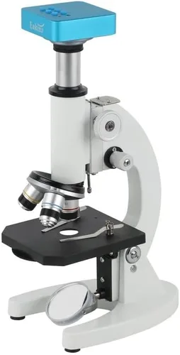 Vista 9 de Kit de microscopio 40X 100X 160X 640X Monocular Biológico Microscopio Adaptadores de lente (Color : 14MP HDMI VGA)