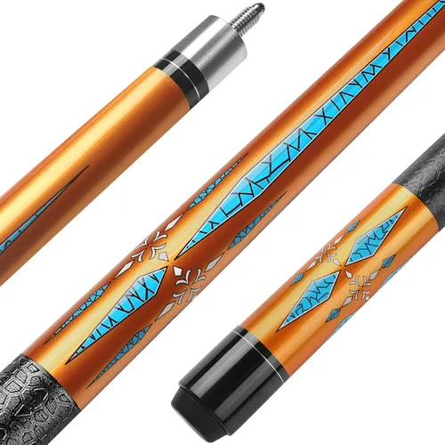 Vista 8 de Pool Cue, 58" Pool Cue Sticks for Adults with 13MM Tips Canadian Maple Wood Leather Pattern Grip 18 19 20 21 oz, Professional Billiard Cues Players