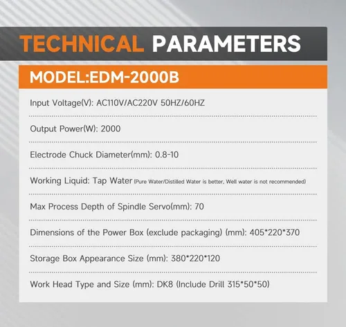 Vista 7 de MINI EDM-2000B - Removedor de grifo roto erosión de chispa extractor de grifo roto portátil removedor de máquina de perforación EDM portátil taladro